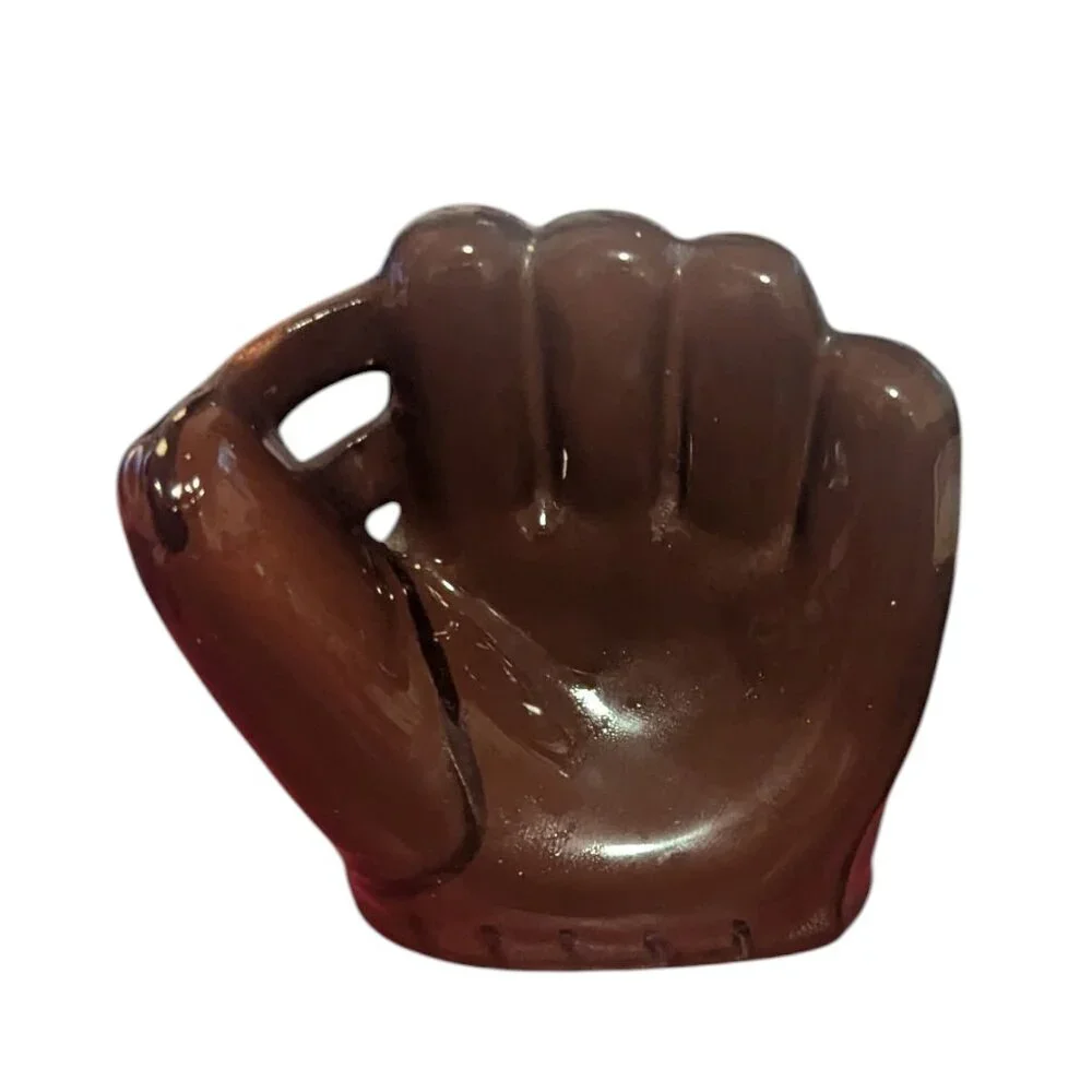 Vintage Baseball Mitt Glove‎ Salt Pepper Shaker Novelty